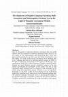 Research paper thumbnail of Developments of English Language Speaking Skill, Awareness and Metacognitive Strategy Use in the Light of Dynamic Assessment Models