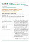 Geographic and population variation in coronary artery dimensions across Southern India: A multicentre cross sectional study Cover Page