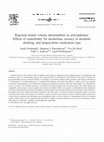 Regional striatal volume abnormalities in schizophrenia: Effects of comorbidity for alcoholism, recency of alcoholic drinking, and antipsychotic medication type Cover Page