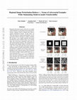 Research paper thumbnail of Regional Image Perturbation Reduces Lp Norms of Adversarial Examples While Maintaining Model-to-model Transferability