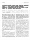 Research paper thumbnail of Thioredoxin-Binding Protein-2-Like Inducible Membrane Protein Is a Novel Vitamin D3 and Peroxisome Proliferator-Activated Receptor (PPAR)γ Ligand Target Protein that Regulates PPARγ Signaling