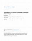 Research paper thumbnail of An Intrinsic Proof of an Extension of Itô’s Isometry for Anticipating Stochastic Integrals