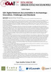 Research paper thumbnail of Call for Papers - CAA 2025 - S24: Digital Fieldwork Documentation in Archaeology: Innovations, Challenges and Standards