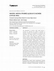 Research paper thumbnail of MODEL MEDIA PEMBELAJARAN E-KOMIK UNTUK SMA E-Komik Learning Media Model For Senior High School