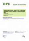 Research paper thumbnail of Book Review: South Africa's Corporatised Liberation: A Critical Analysis of the ANC in Power