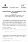 Research paper thumbnail of Fiscal decentralization and the development of the tobacco industry in China