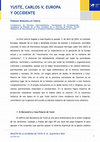 Research paper thumbnail of Yuste, Carlos V, Europa y América. Boletín de Yuste