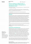 Research paper thumbnail of Review Analysis on Thymectomy vs Conservative Medical Management in Myasthenia Gravis