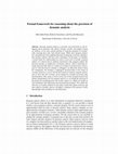 Research paper thumbnail of Formal Framework for Reasoning About the Precision of Dynamic Analysis