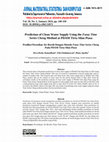 Research paper thumbnail of Prediction of Clean Water Supply Using the Fuzzy Time Series Cheng Method at PDAM Tirta Silau Piasa