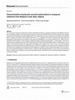 Research paper thumbnail of Characterization of polycyclic aromatic hydrocarbons in mangrove sediments from Ifiekporo Creek, Warri, Nigeria