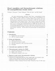 Research paper thumbnail of Exact Equalities and Thermodynamic Relations for Nonequilibrium Steady States