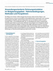 Research paper thumbnail of Anwendungsorientierte Strömungssimulation im Wolgaeinzugsgebiet – Rahmenbedingungen, Methoden und Perspektiven