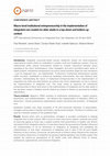 Research paper thumbnail of Macro-level institutional entrepreneurship in the implementation of integrated care models for older adults in a top-down and bottom-up context