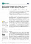 Research paper thumbnail of Storage Stability and In Vitro Bioaccessibility of Liposomal Betacyanins from Red Pitaya (Hylocereus polyrhizus)