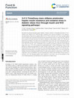 Research paper thumbnail of 3,4',5-Trimethoxy-trans-stilbene ameliorates hepatic insulin resistance and oxidative stress in diabetic obese mice through insulin and Nrf2 signaling pathways