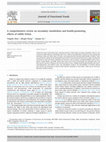 Research paper thumbnail of A comprehensive review on secondary metabolites and health-promoting effects of edible lichen