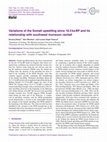 Research paper thumbnail of Variations of the Somali upwelling since 18.5 ka BP and its relationship with southwest monsoon rainfall