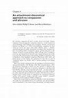 Research paper thumbnail of An attachment-theoretical approach to compassion and altruism