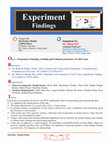 Research paper thumbnail of Preparation, Packaging, Labelling and Evaluation parameters of Cold Cream [Experiment Findings]