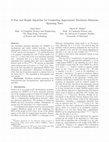 Research paper thumbnail of A Fast and Simple Algorithm for Computing Approximate Euclidean Minimum Spanning Trees