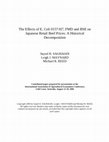 Research paper thumbnail of The Effects of E. Coli 0157:H7, FMD and BSE on Japanese Retail Beef Prices: A Historical Decomposition