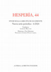 Research paper thumbnail of Hesperìa, 44. Nuova serie periodica - 6/2024 Studi sulla grecità in Occidente