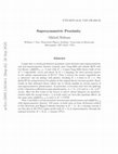 Research paper thumbnail of Supersymmetric Proximity