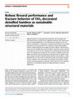 Research paper thumbnail of Robust flexural performance and fracture behavior of TiO2 decorated densified bamboo as sustainable structural materials