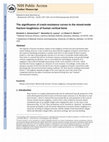 Research paper thumbnail of The significance of crack-resistance curves to the mixed-mode fracture toughness of human cortical bone