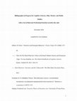 Research paper thumbnail of Bibliography for Cognitive Literary and Cultural Studies (in progress, updated regularly)