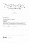 Research paper thumbnail of Steier, R. and Pierroux, P. (2011) What is ‘the concept’? Sites of conceptual understanding in a touring architecture workshop