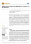 Research paper thumbnail of Statistics on Typhoon Intensity and Rice Damage in Vietnam and the Philippines