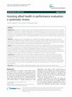 Research paper thumbnail of Assisting allied health in performance evaluation: a systematic review