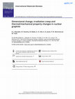 Research paper thumbnail of Dimensional change, irradiation creep and thermal/mechanical property changes in nuclear graphite