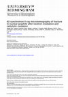 Research paper thumbnail of 4D synchrotron X-ray microtomography of fracture in nuclear graphite after neutron irradiation and radiolytic oxidation