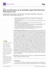 Research paper thumbnail of Kojic Acid Derivative as an Antimitotic Agent That Selectively Kills Tumour Cells