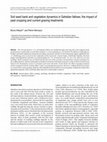 Research paper thumbnail of Soil seed bank and vegetation dynamics in Sahelian fallows; the impact of past cropping and current grazing treatments