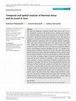 Research paper thumbnail of Temporal and spatial analysis of thermal stress and its trend in Iran