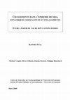 Research paper thumbnail of Changements dans l'épidémie de sida, dynamiques associatives et engagements. Etude à partir du cas de sept cantons suisses