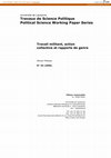 Research paper thumbnail of Travail militant, action collective et rapports de genre