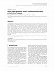 Research paper thumbnail of Multi‐stage quantum secure communication using polarization hopping