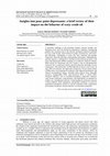 Research paper thumbnail of Insights into pour point depressants: a brief review of their impact on the behavior of waxy crude oil