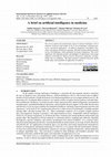 Research paper thumbnail of Abrief on artificial intelligence in medicine