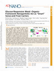 Research paper thumbnail of Glucose-Responsive Metal-Organic-Framework Nanoparticles Act as "Smart" Sense-and-Treat Carriers