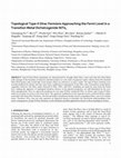 Research paper thumbnail of Topological Type-II Dirac Fermions Approaching the Fermi Level in a Transition Metal Dichalcogenide NiTe2