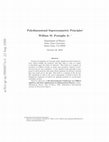 Research paper thumbnail of Polydimensional Supersymmetric Principles