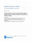 Research paper thumbnail of From foster care to juvenile justice: Exploring characteristics of youth in three cities