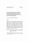 Research paper thumbnail of The Deadlock that never Happened: the Impact of Enlargement on the Common Foreign and Security Policy Council Working Groups