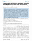 Research paper thumbnail of Characterisation of a peripheral neuropathic component of the rat monoiodoacetate model of osteoarthritis